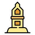 Malta lighthouse icon vector flat Royalty Free Stock Photo