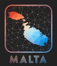 Malta map design.