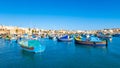 Malta Marsaxlokk harbor fishing boats colorful Malta