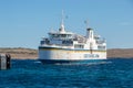 Malta - May 8, 2017: Ferry transports from Gozo Island to Malta.