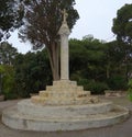 Malta, Mdina, Piazza Mario Galea Testaferrata, memorable cross