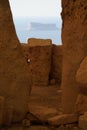 Malta megalitic temple archeological site Royalty Free Stock Photo