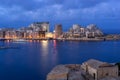 Malta. Panoramic view of Sliema and Marsamxett harbour