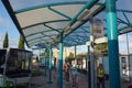 Malta public transport bus terminal Royalty Free Stock Photo