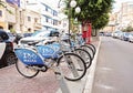 Malta`s public bicycle-sharing dock station terminal in Naxxar Royalty Free Stock Photo