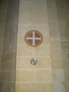 Malta saint John Co-cathedral Maltese cross on the wall