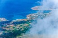 Malta - fields and meadows from aircraft