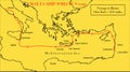 Malta Ship Wreck route illustration