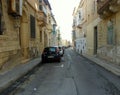 Malta, Sliema, the streets of the city (50 Triq Il - Lunzjata) Royalty Free Stock Photo