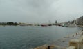 Malta, Sliema, view of the Marsamxett Harbour from the Tigne Seafront