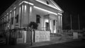 Malta Stock Exchange in Valletta by night - MALTA, MALTA - MARCH 5, 2020