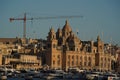 Malta The Three Cities at sunset - Vittoriosa, Senglea & Cospicua Royalty Free Stock Photo
