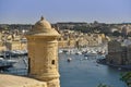 Malta Valletta watchtower Royalty Free Stock Photo