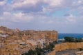 Malta: 03-09-2021: View to Grand Harbor from Upper Barrakka Gardens in the morning day, Valetta, Malta. Royalty Free Stock Photo