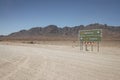 Maltahohe or Solitaire road sign, Namib-Naukluft desert, Namibia, Africa Royalty Free Stock Photo