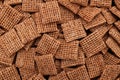 Malted wheat biscuits breakfast cereal background