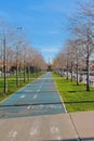 Bicycle path in coastal park \