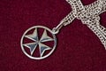 Maltese cross pendant