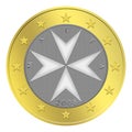 Maltese Euro Coin Royalty Free Stock Photo