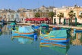 Maltese fishing boats in port