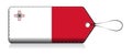 Maltese flag in Label design, Label of product made in Malta