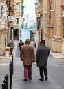Maltese gentlemen out for a morning stroll