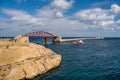 Maltese landscape. The beauty of the panorama of the port of Valletta. Malta