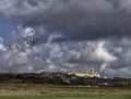 Maltese landscape, Mdina on cloudy day