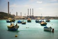 Maltese morning. Landscape in Marsaxlokk.