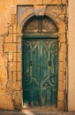 Maltese old green door, Malta