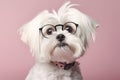 Maltese spectacled. Generative AI