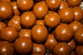 Maltesers madness - Close-up of a bowl full of delicious chocolate honeycomb malt balls
