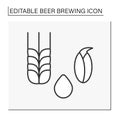 Malting line icon