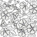 Malva seamless pattern