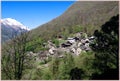 The Malvaglia Valley, in the Serrvalle village, Blenio Valley - Switzerland