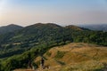 Malvern Hills The Beauty of Natures Horizon Paragliding Royalty Free Stock Photo