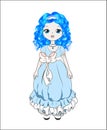 Malvina the girl with blue hair