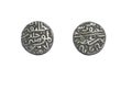 Malwa Sultanate Silver Alloy Billion Coin of Tanka Denomination Royalty Free Stock Photo