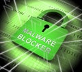 Malware Blocker Website Trojan Protection 3d Rendering Royalty Free Stock Photo