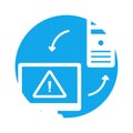 Malware connection Glyph Background vector icon which can easily modify or edit