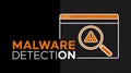 Illustration of Malware Detection Royalty Free Stock Photo