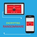 Malware encrypted file, Ransomware use bitcoin unlock your file. Royalty Free Stock Photo