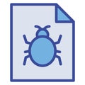 Malware file Isolated Vector icon which can easily modify or edit