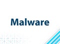 Malware Modern Flat Design Blue Abstract Background Royalty Free Stock Photo