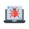 Malware Scanner Icon for Security Technologies