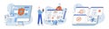Malware spyware virus. An attack by trojccompromise security system