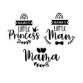 Mama baby mini vector mom life design