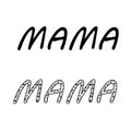 Mama icon vector set. mother illustration sign collection. mom symbol or logo.