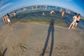 Mamaia beach fisheye view