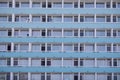 Two men talk from balconies of a hotel in the Mamaia resort on the Black Sea during the Covid-19 outbreak during a summer day Royalty Free Stock Photo